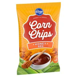 Kroger Honey Bbq Corn Chips - 8 oz