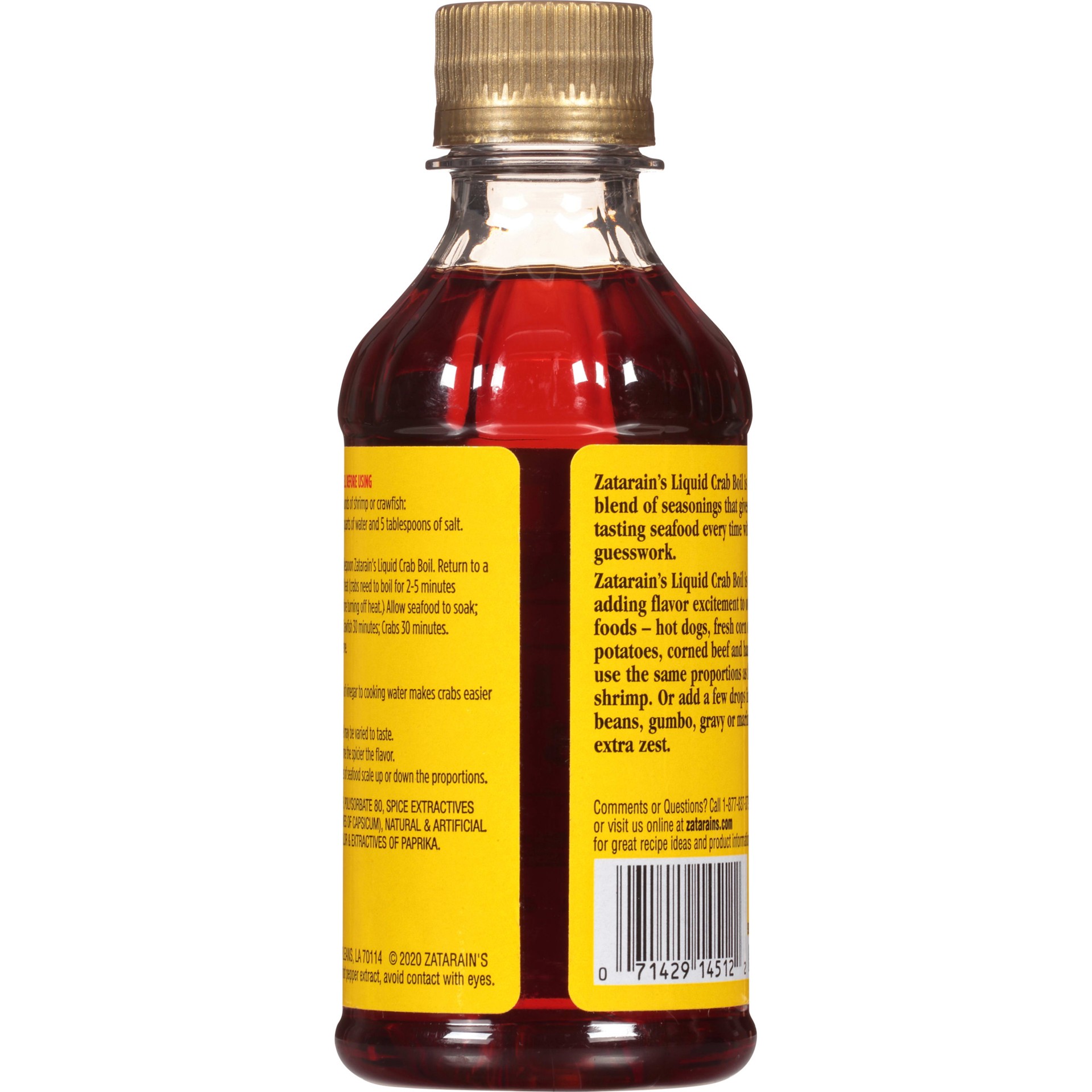 slide 4 of 5, Zatarain's Crab Boil - Liquid, 8 fl oz, 8 fl oz