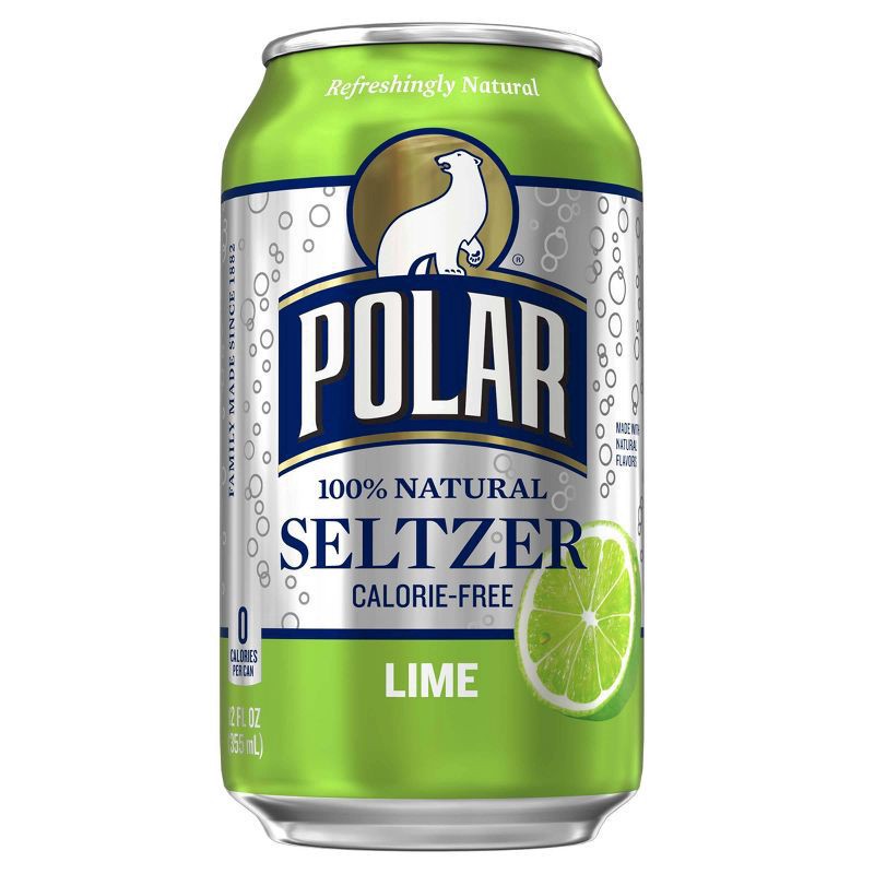 slide 2 of 3, Polar Lime Seltzer - 8 ct, 8 ct