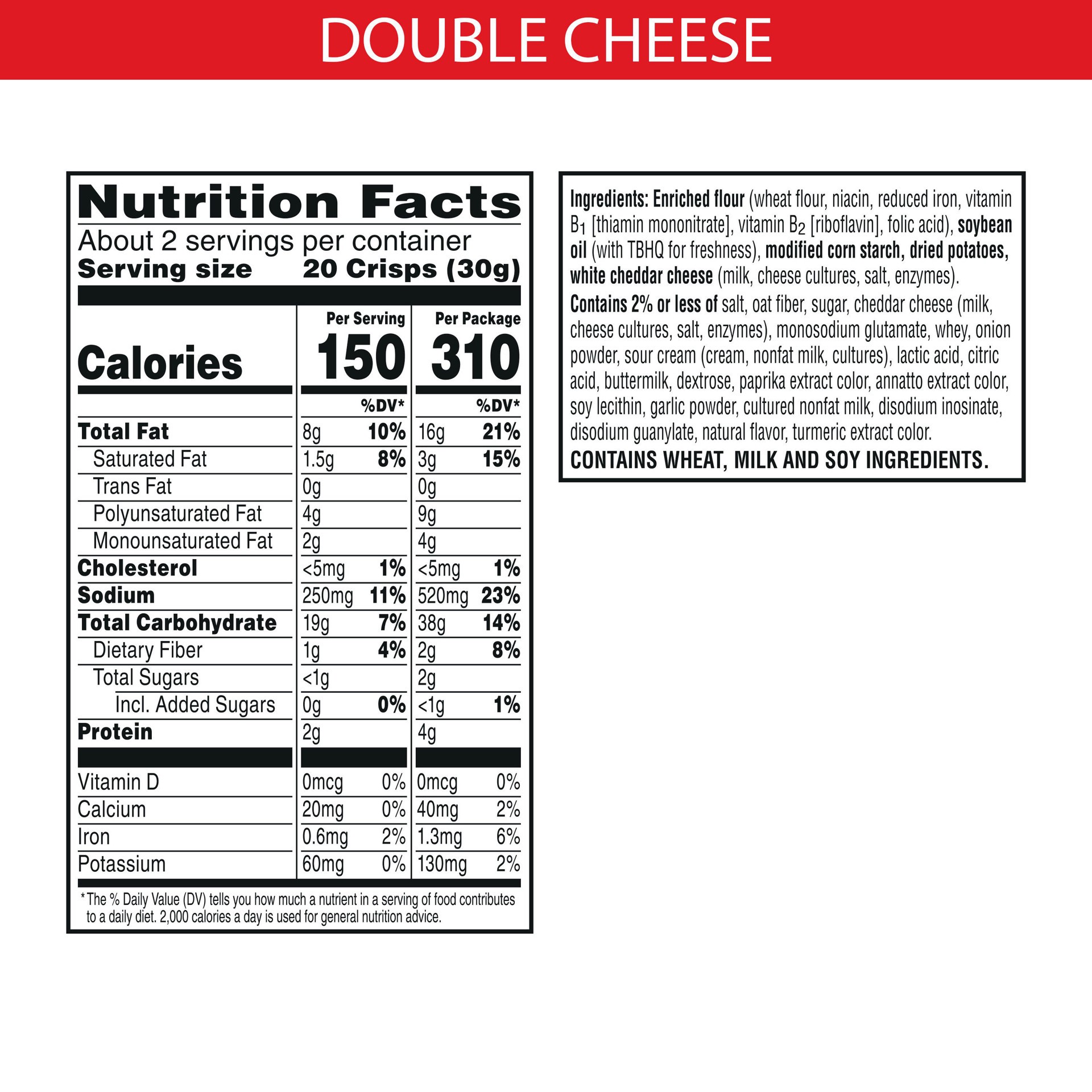slide 5 of 5, Cheez-It Snap'd Cheese Cracker Chips, Double Cheese, 2.2 oz, 2.2 oz