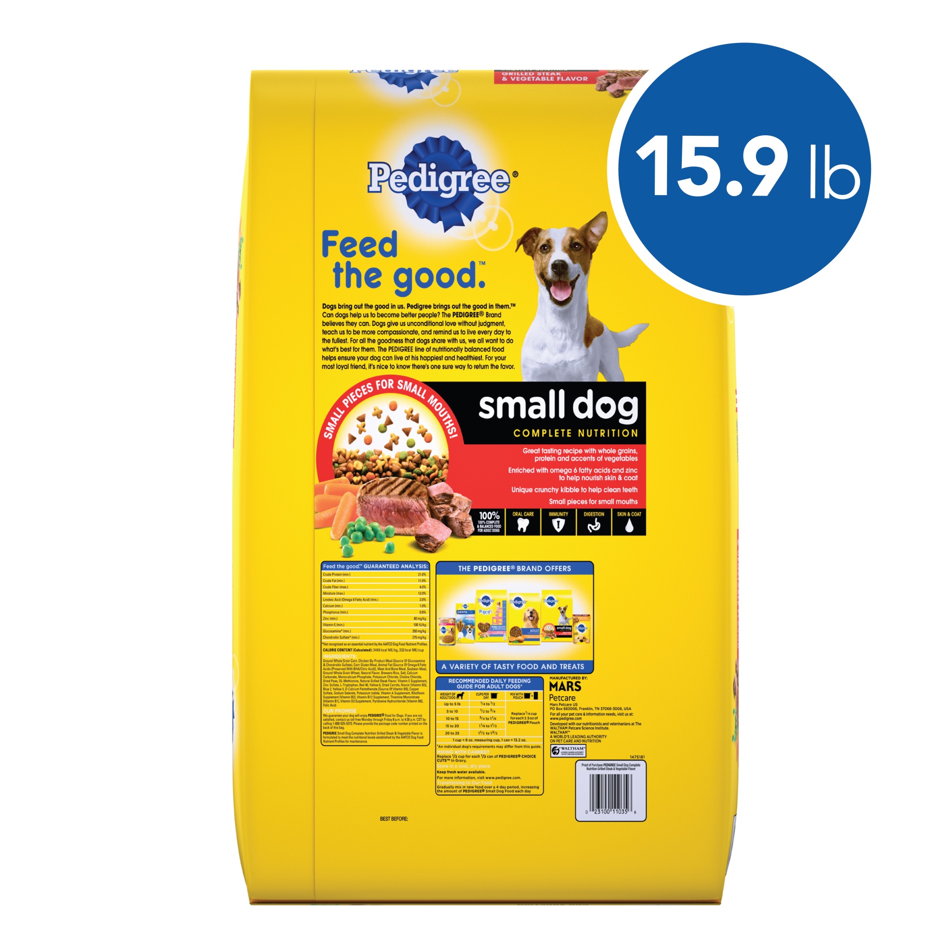 PEDIGREE Small Dog Complete Nutrition Small Breed Adult Dry Dog Food