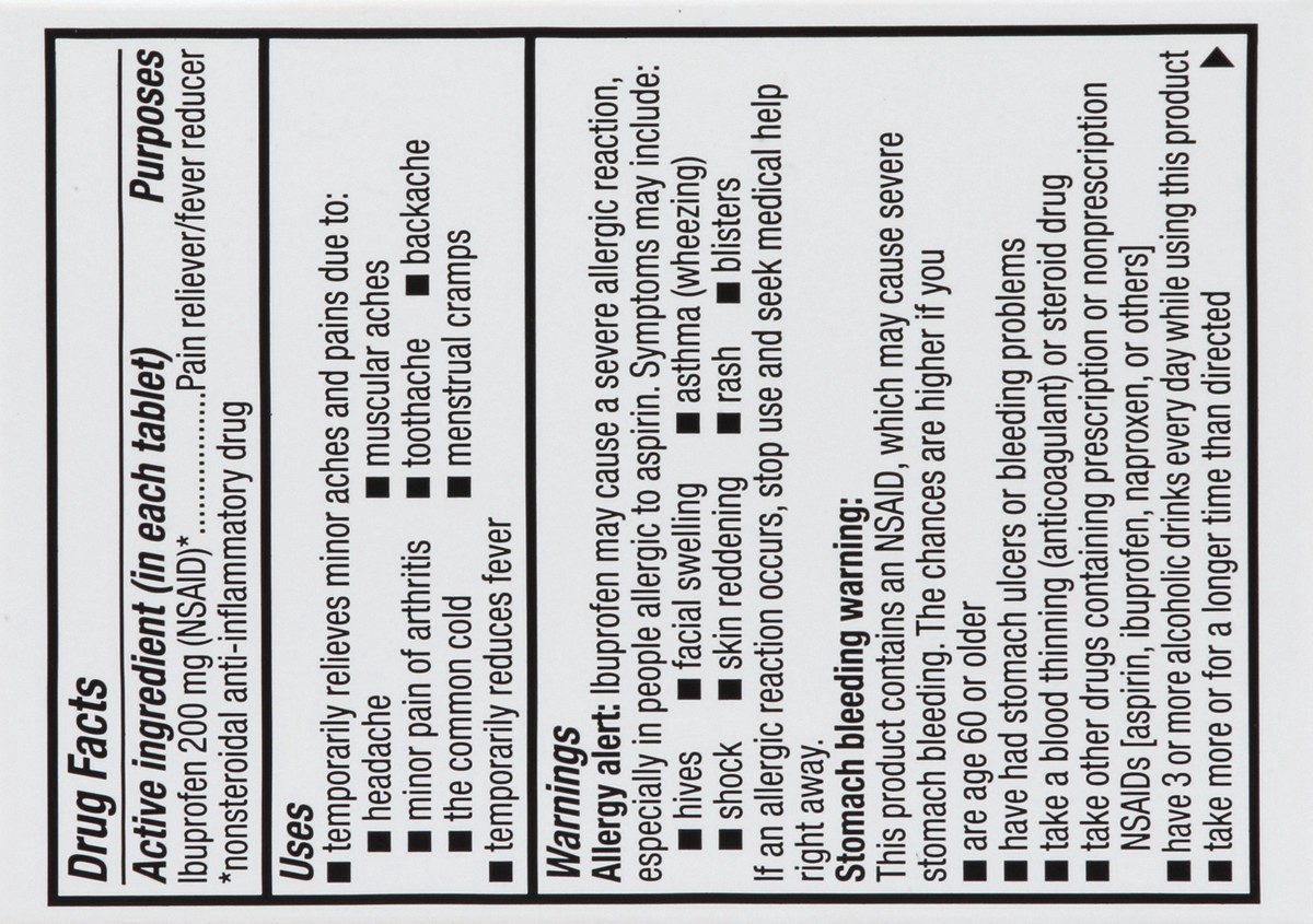 slide 2 of 11, TopCare Ibuprofen 200mg Coated Tablets, 50 ct