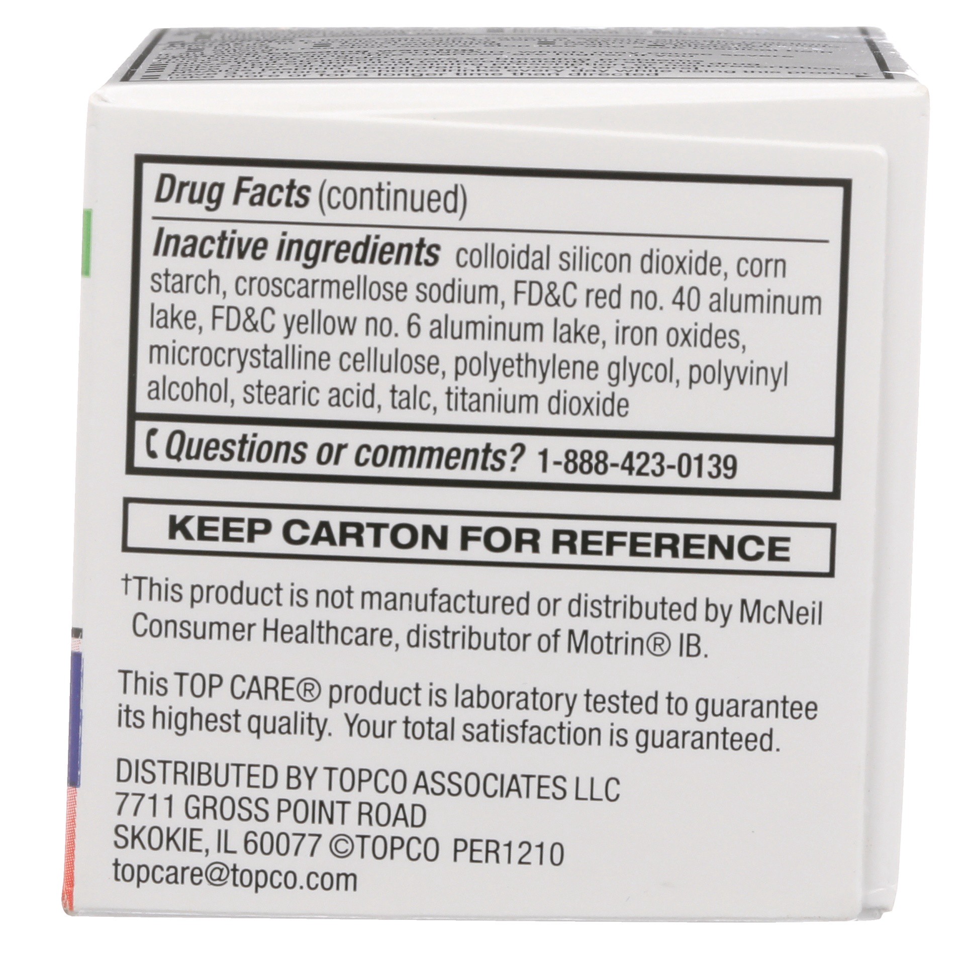 slide 8 of 11, TopCare Ibuprofen 200mg Coated Tablets, 50 ct