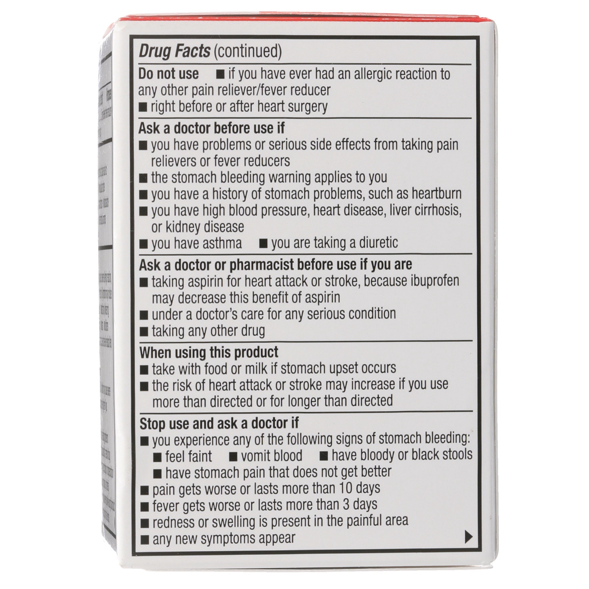 slide 9 of 11, TopCare Ibuprofen 200mg Coated Tablets, 50 ct