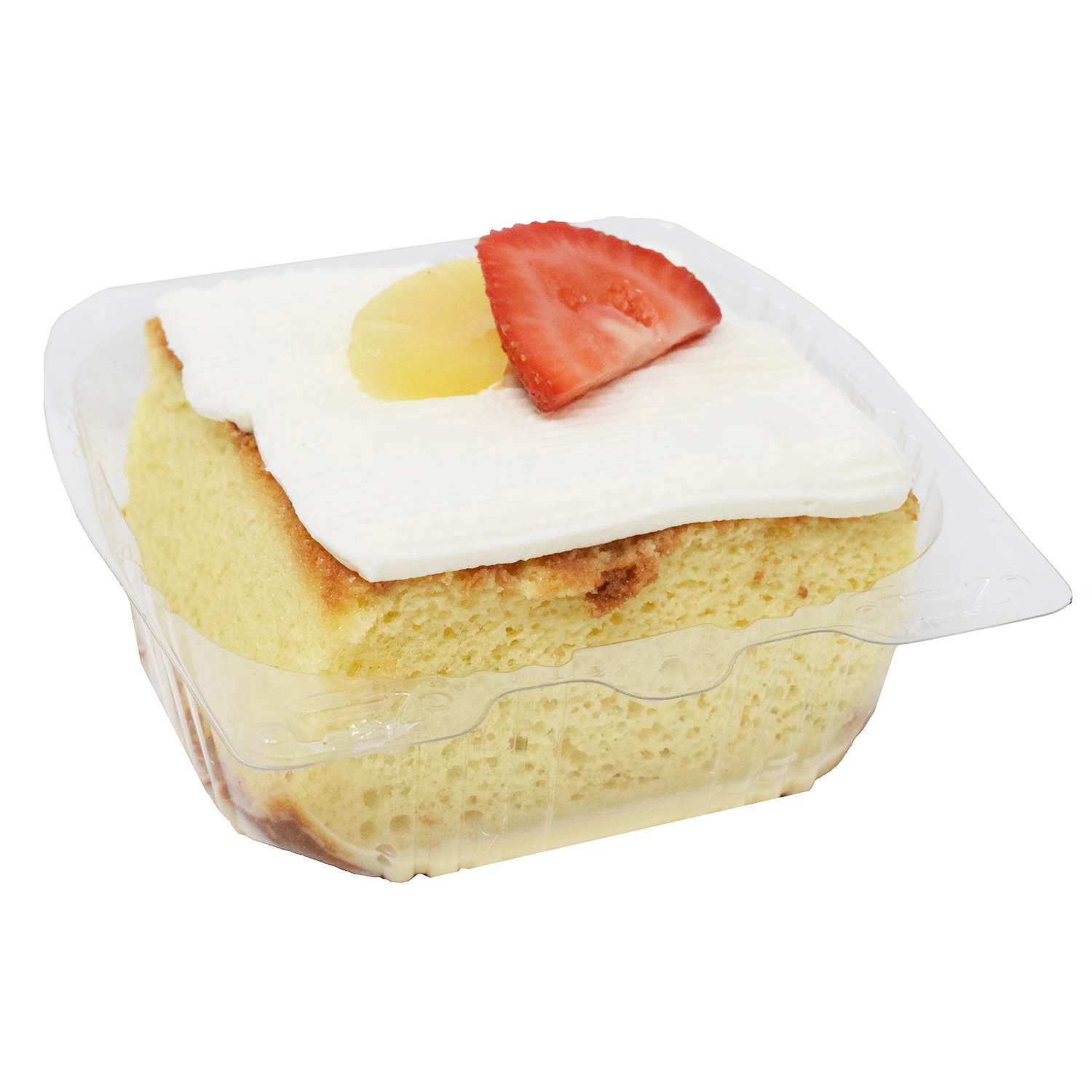 slide 1 of 1, H-E-B Tres Leches Cake with Two Fruits, 1 ct