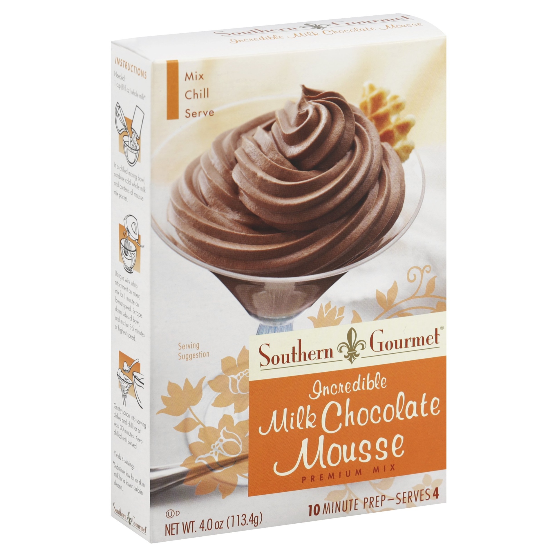 slide 1 of 1, Southern Gourmet Incredible Milk Chocolate Mousse Premium Mix, 4 oz