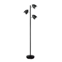 ROOM & RETREAT FLOOR LAMP 3 LIGHT TREE BLK 65"