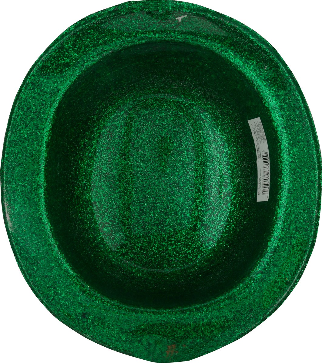 slide 4 of 9, Amscan St. Patrick's Day Glitter Derby Hat - Green, 1 ct