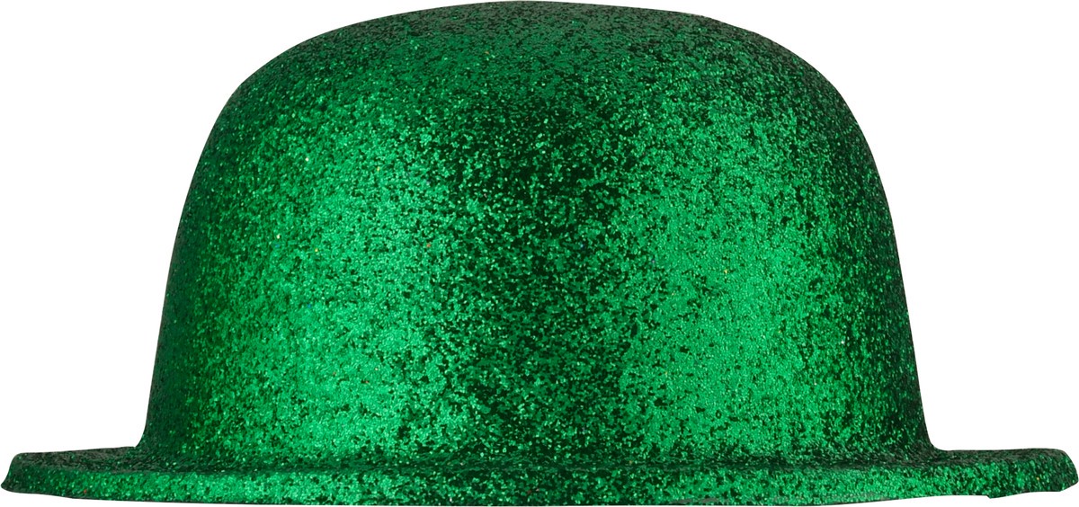 slide 5 of 9, Amscan St. Patrick's Day Glitter Derby Hat - Green, 1 ct