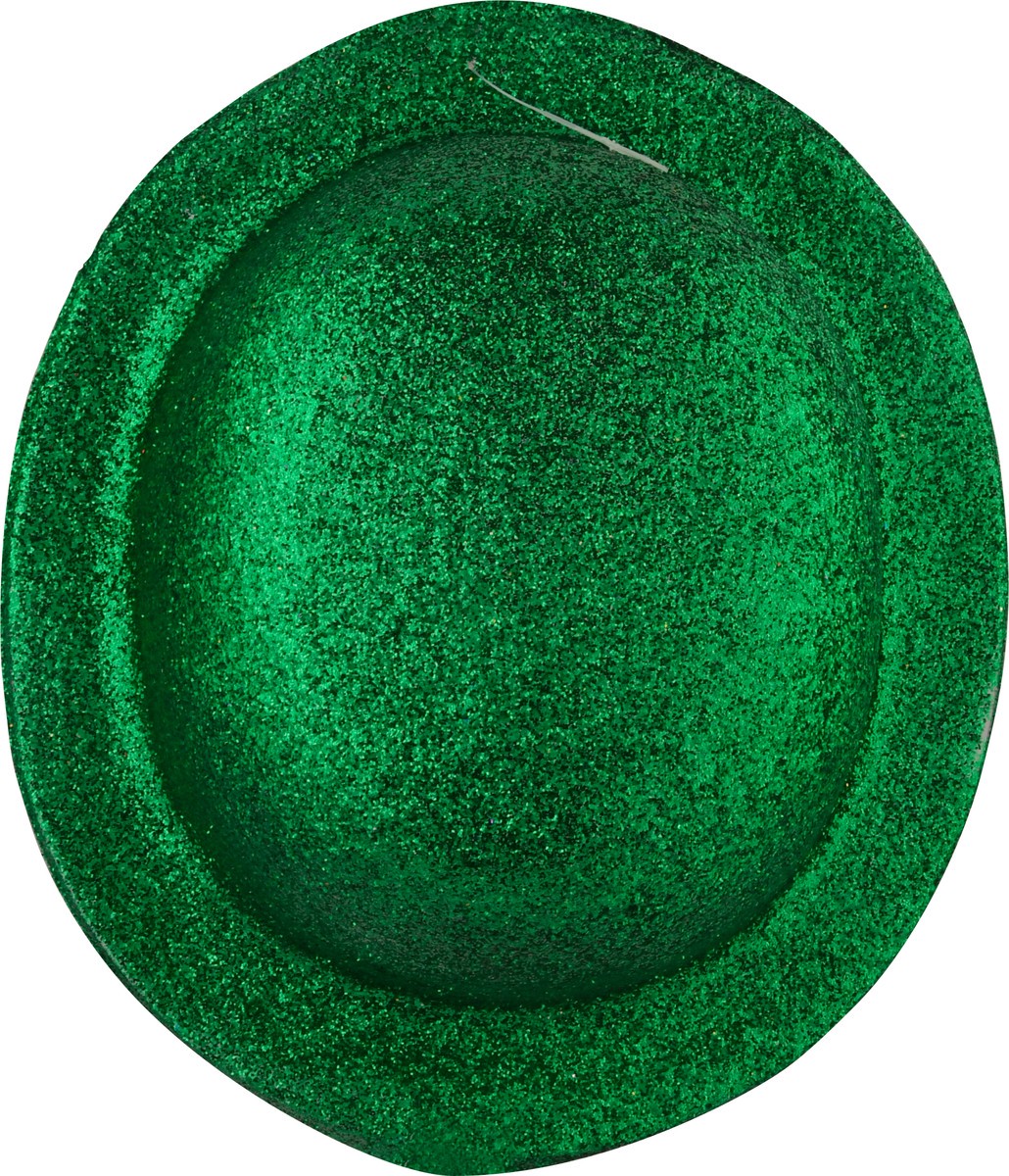 slide 6 of 9, Amscan St. Patrick's Day Glitter Derby Hat - Green, 1 ct