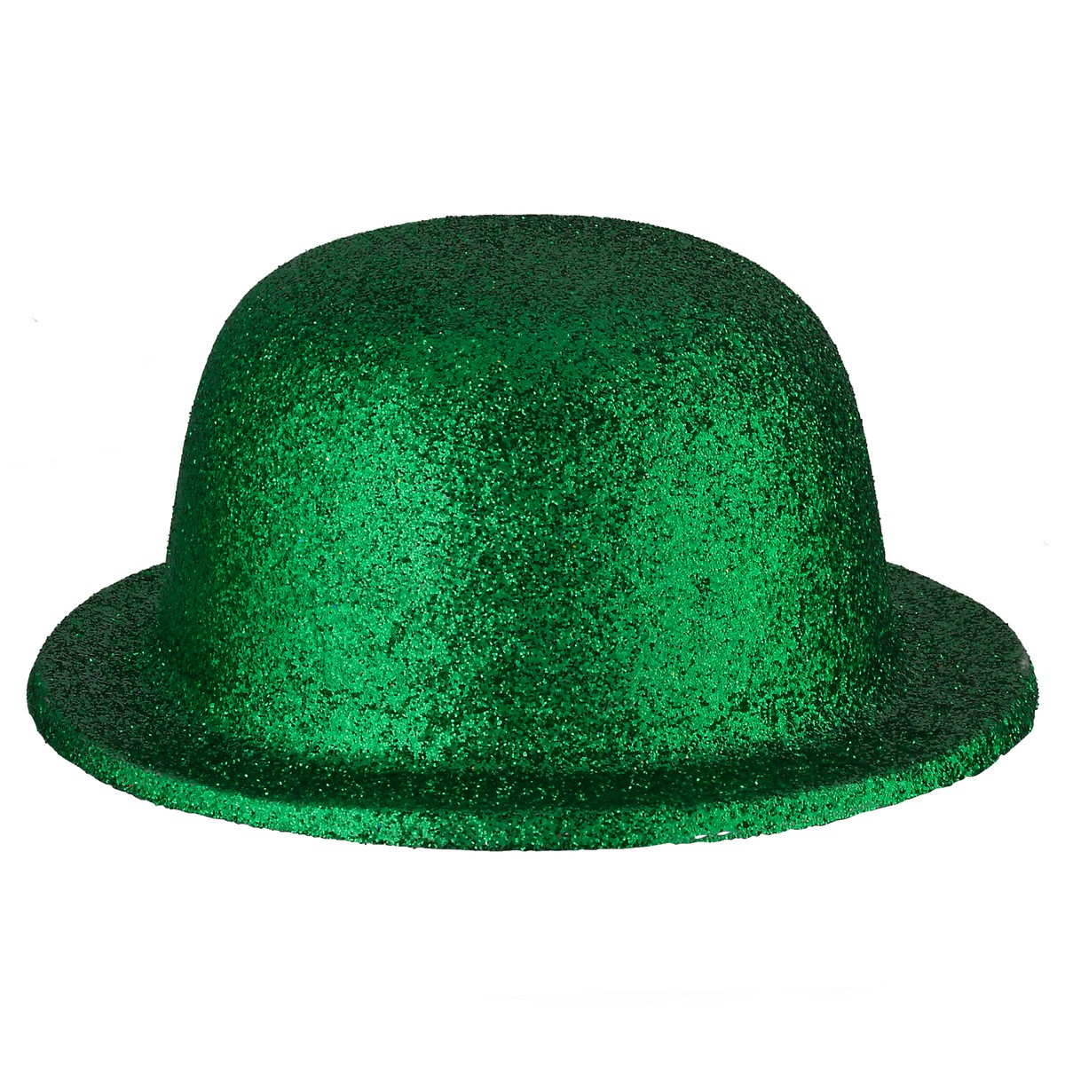 slide 1 of 9, Amscan St. Patrick's Day Glitter Derby Hat - Green, 1 ct