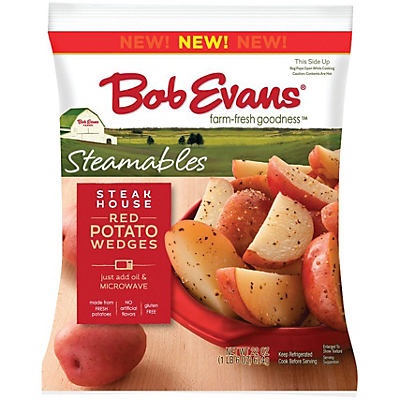 slide 1 of 1, Bob Evans Potatoes Steamable Steakhouse Red Pot Wedges, 22 oz