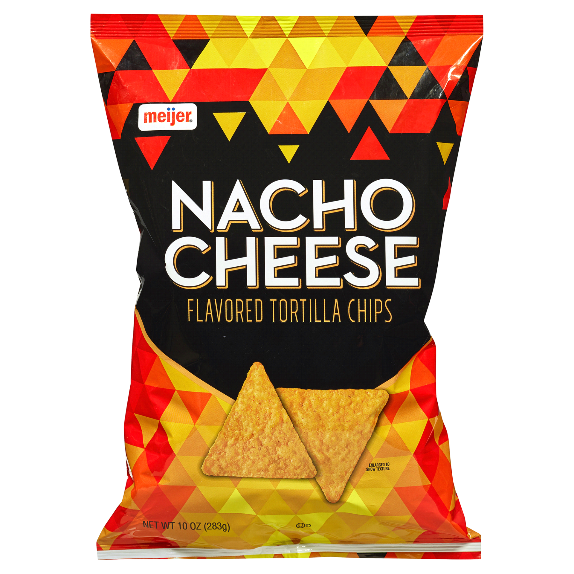 slide 1 of 3, Meijer Nacho Flavored Tortilla Chips, 10 oz