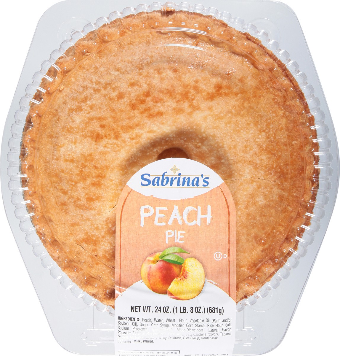 slide 13 of 13, Sabrina's Peach Pie, 24 oz