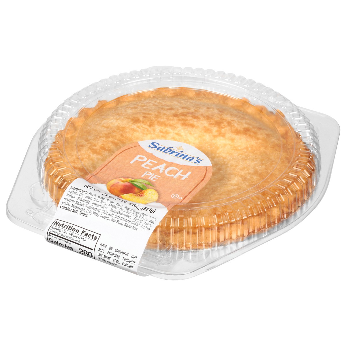 slide 10 of 13, Sabrina's Peach Pie, 24 oz