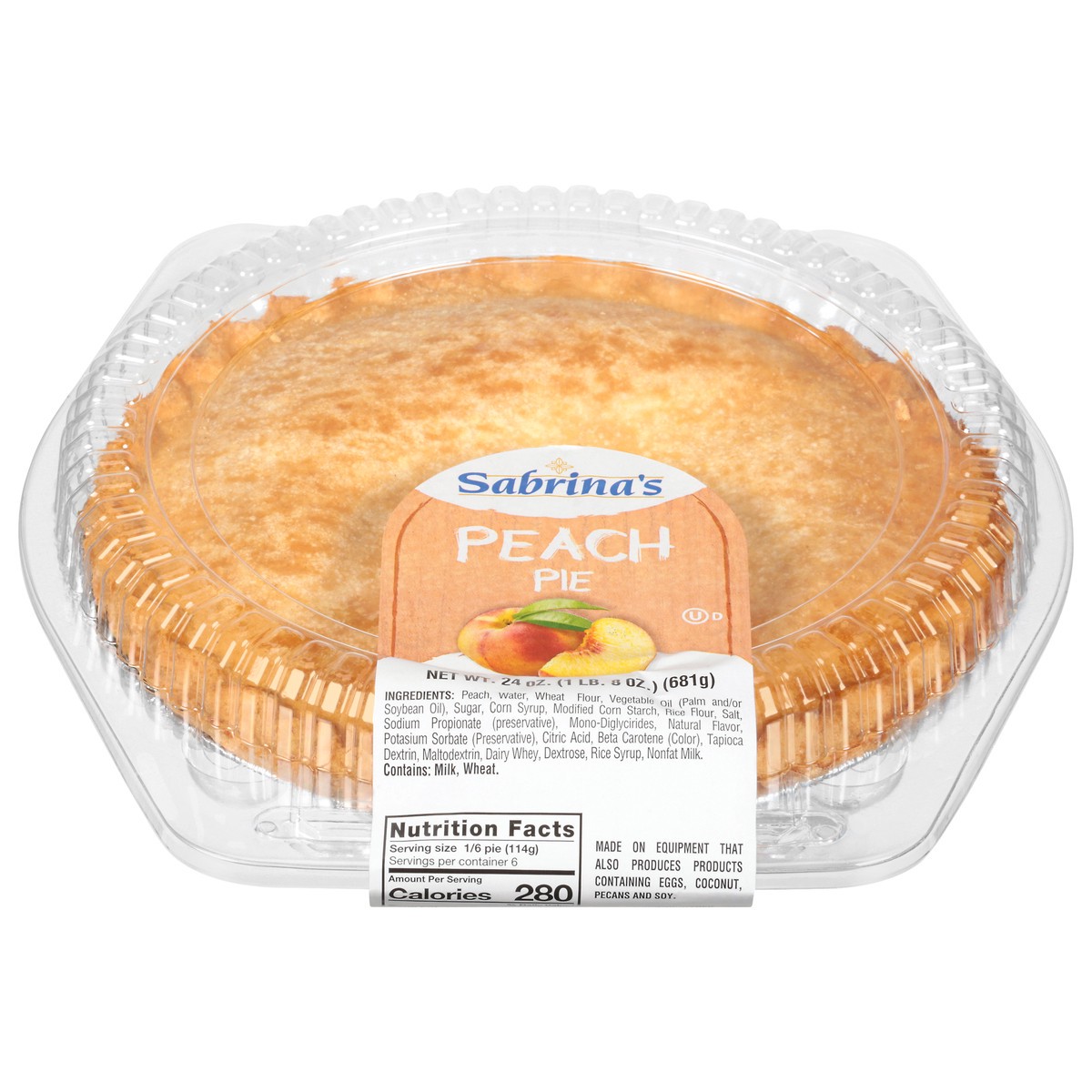 slide 1 of 13, Sabrina's Peach Pie, 24 oz