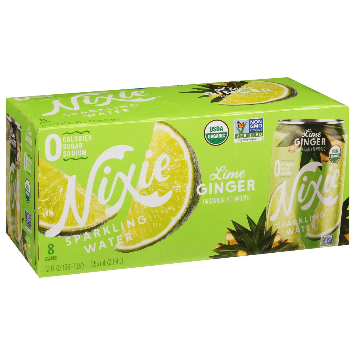 slide 5 of 12, Nixie Lime Ginger Sparkling Water - 96 fl oz, 96 fl oz