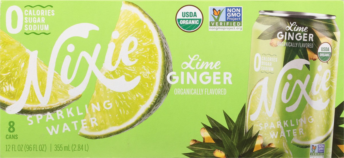 slide 4 of 12, Nixie Lime Ginger Sparkling Water - 96 fl oz, 96 fl oz