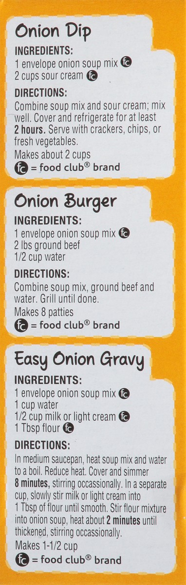 slide 7 of 11, Food Club Dry Onion Soup Mix, 2 ct