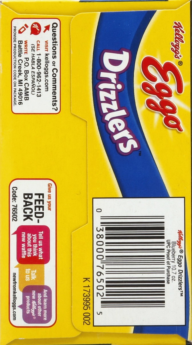 slide 3 of 6, Eggo Drizzler Blueberry, 1 ct