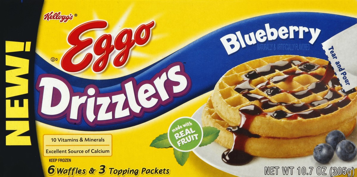 slide 5 of 6, Eggo Drizzler Blueberry, 1 ct