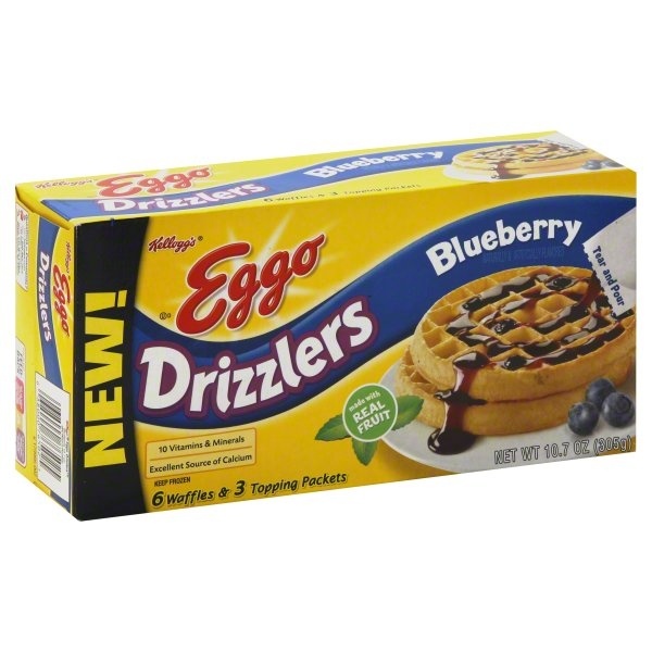 slide 1 of 6, Eggo Drizzler Blueberry, 1 ct