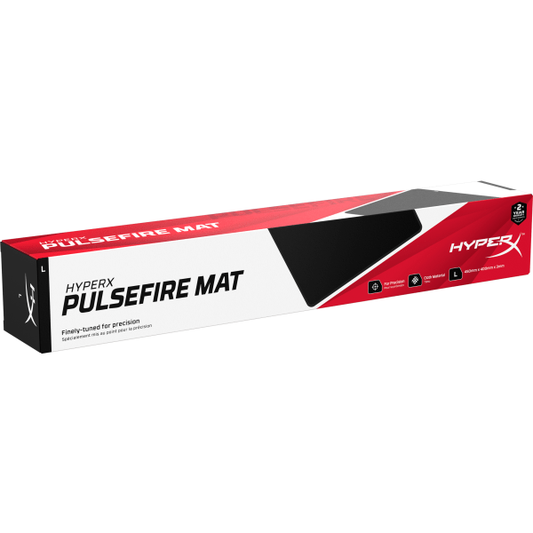 slide 1 of 8, Hyperx Pulsefire Mat Gaming Mouse Pad, 17.72" X 15.75", Black/Red, 4Z7X4Aa, 1 ct