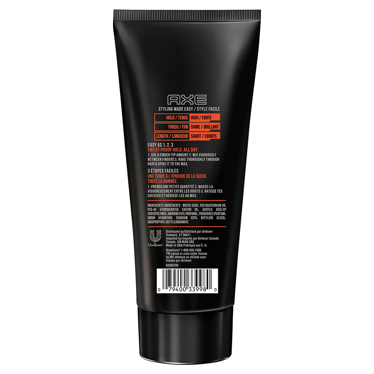slide 2 of 2, AXE Spiked Up Look Extreme Hold Hair Gel, 6 oz