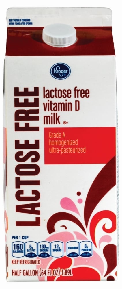 slide 1 of 1, Kroger Lactose Free Vitamin D Milk, 1/2 gal