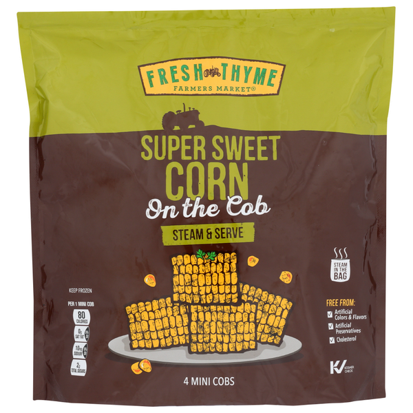 slide 1 of 1, Fresh Thyme Super Sweet Corn On The Cob, 4 ct