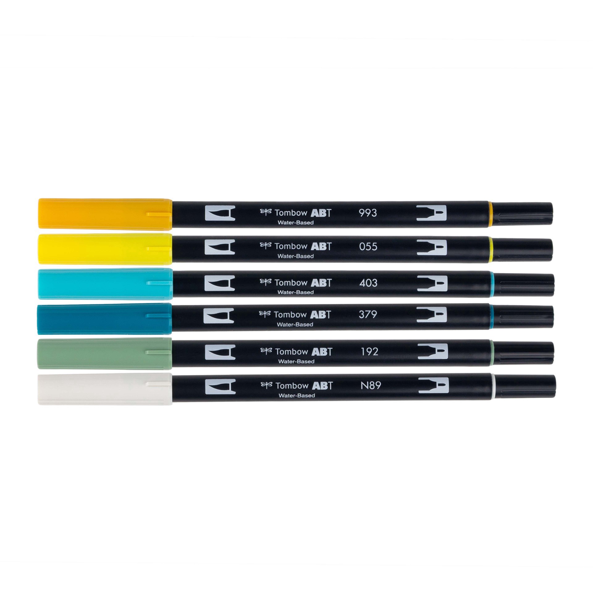 slide 4 of 9, Tombow Lemon Squeezy Dual Brush Pen Set, 6 ct