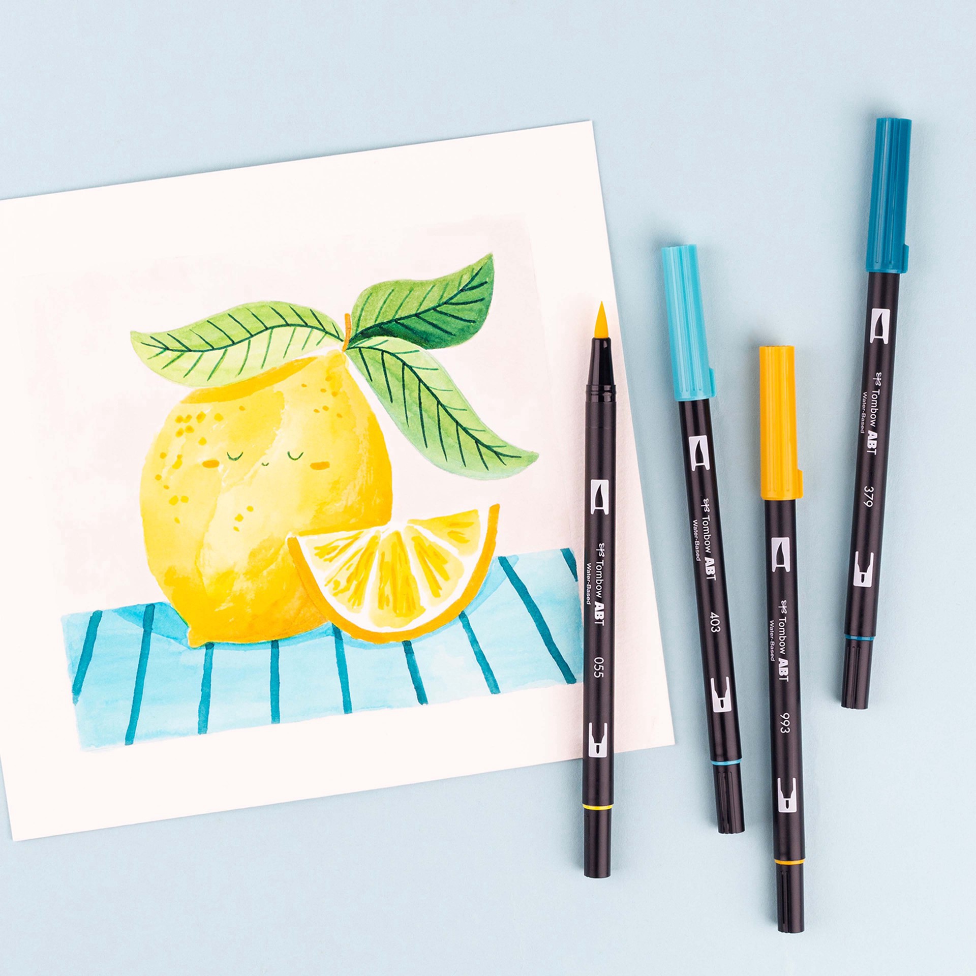 slide 7 of 9, Tombow Lemon Squeezy Dual Brush Pen Set, 6 ct