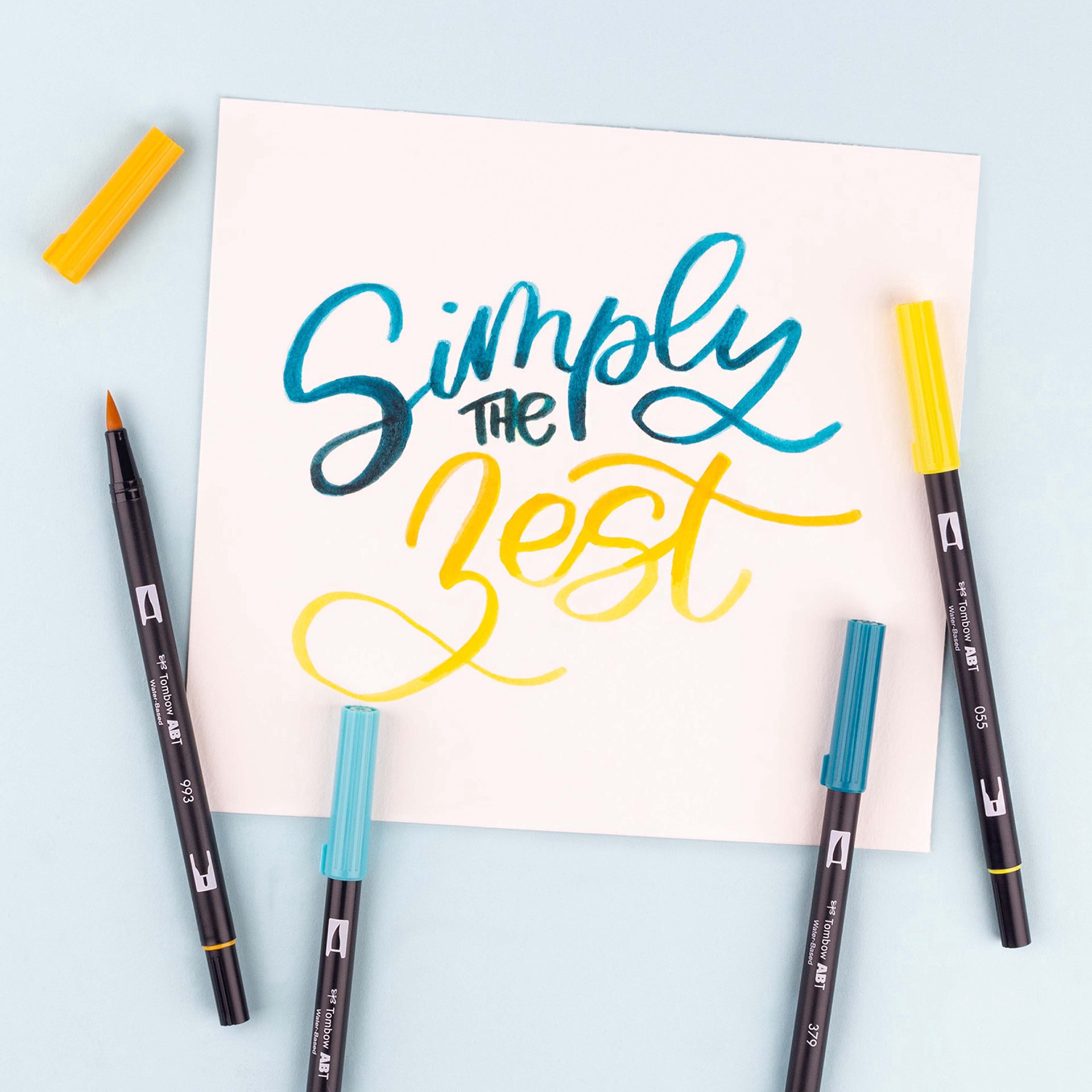 slide 8 of 9, Tombow Lemon Squeezy Dual Brush Pen Set, 6 ct