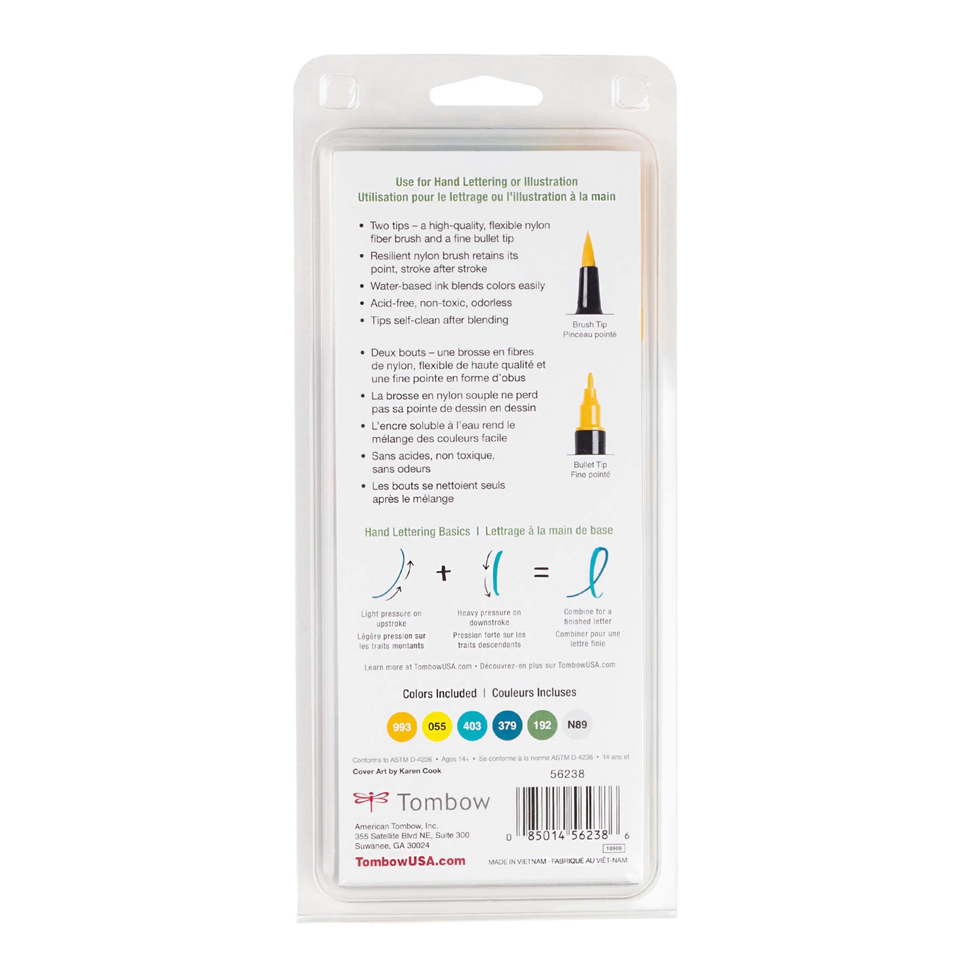 slide 6 of 9, Tombow Lemon Squeezy Dual Brush Pen Set, 6 ct