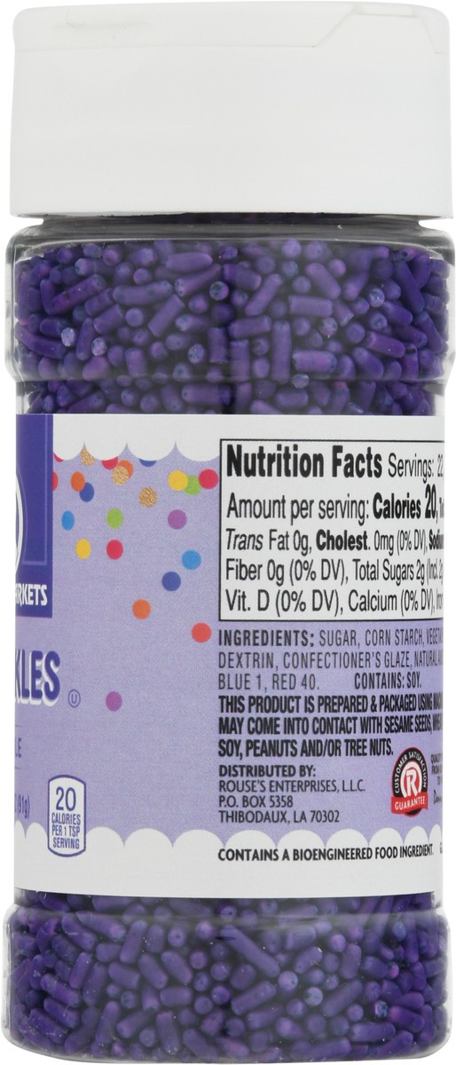 slide 10 of 13, Rouses Markets Purple Sprinkles 3.2 oz, 3.2 oz