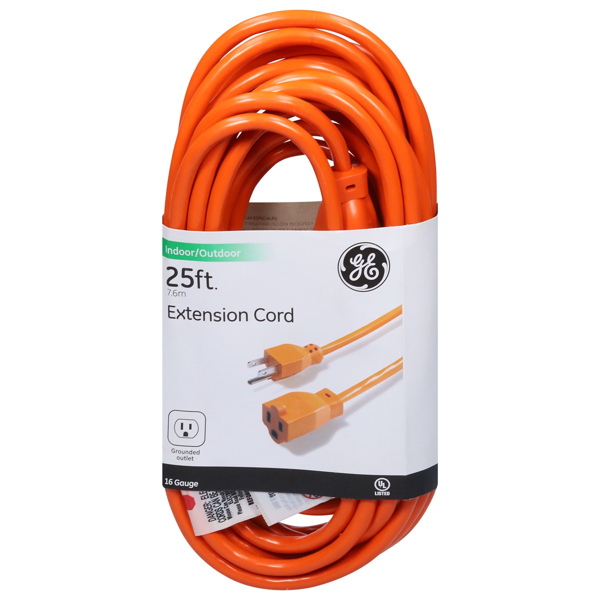slide 3 of 9, General Electric 25Ft Heavy Duty Extension Cord, 25 ft