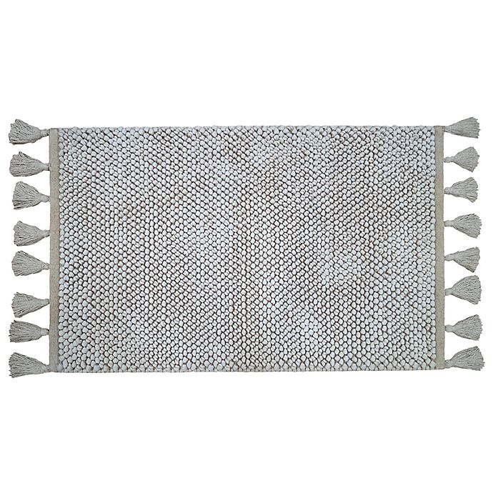 slide 1 of 1, Bee & Willow Home Looped Fringe Bath Rug - Khaki'', 21 in x 34 in