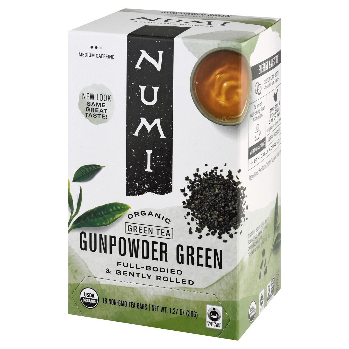 slide 11 of 12, Numi Organic Gunpowder Green Tea Bags - 18 ct, 16 ct