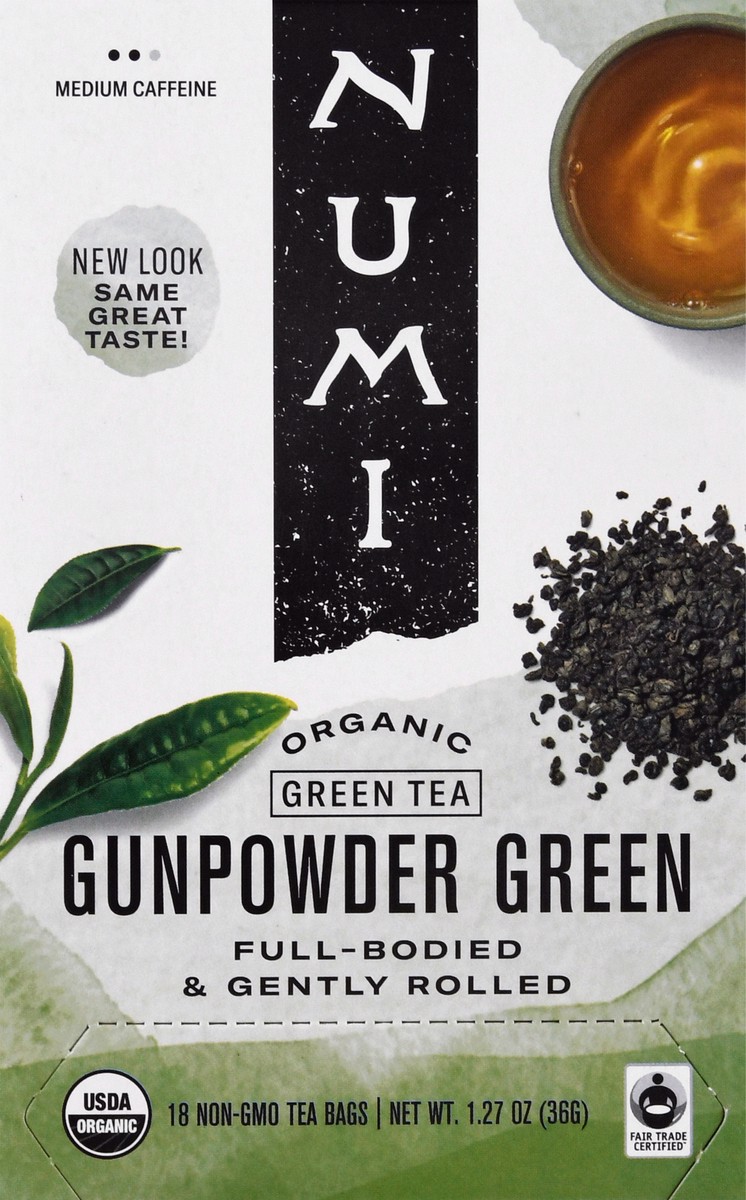 slide 3 of 12, Numi Organic Gunpowder Green Tea Bags - 18 ct, 16 ct