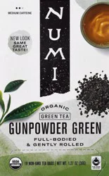 Numi Organic Gunpowder Green Tea Bags - 18 ct