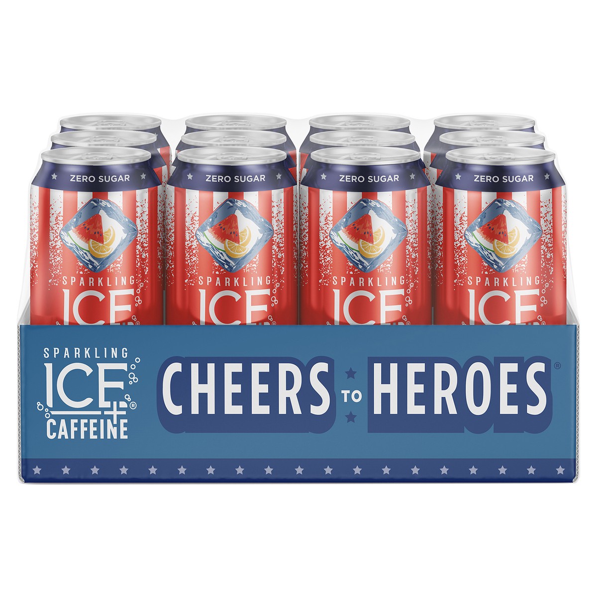 slide 3 of 6, Sparkling Ice +Caffeine Watermelon Lemonade - 192 fl oz, 192 fl oz