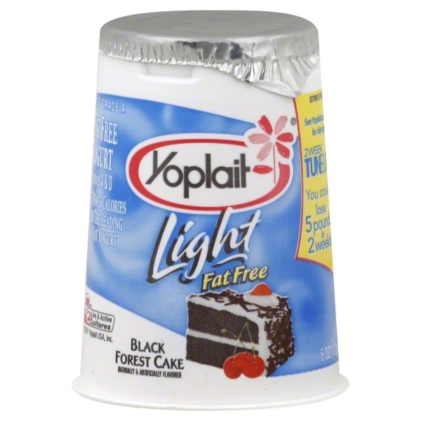 slide 1 of 2, Yoplait Light Chocolate Cherry Cupcake Fat Free Yogurt, 6 oz