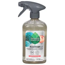 Seventh Generation Power+ Foaming Honey Crisp Apple Scent Dish Spray 16 fl oz