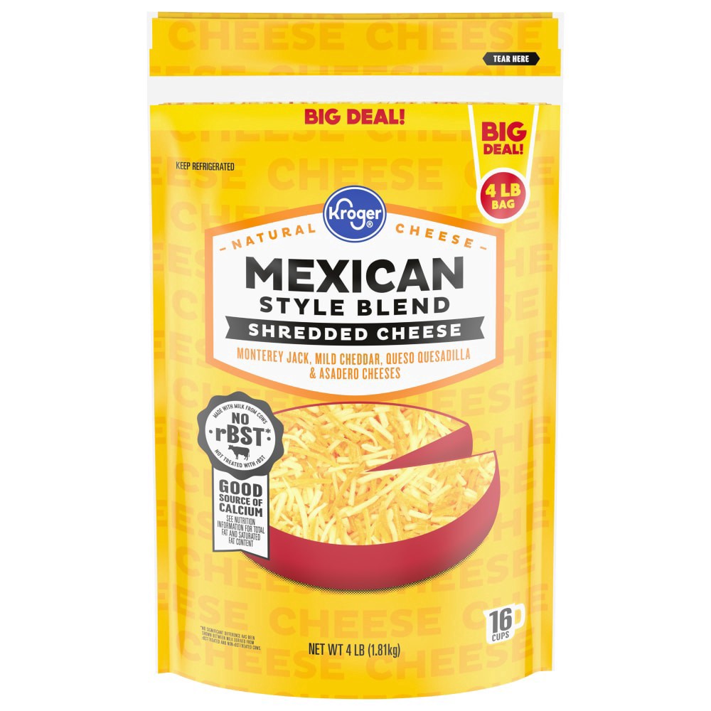 slide 2 of 2, Kroger Mexican Shredded Cheese Big Deal!, 4 lb