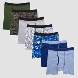 Hanes Boys' Boxer Briefs, Prints, Size XL