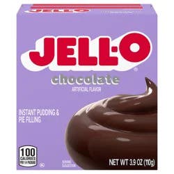 Jell-O Chocolate Artificially Flavored Instant Pudding & Pie Filling Mix, 3.9 oz. Box
