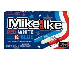 Mike and Ike Red, White & Blue Candy, 4.25 Oz.