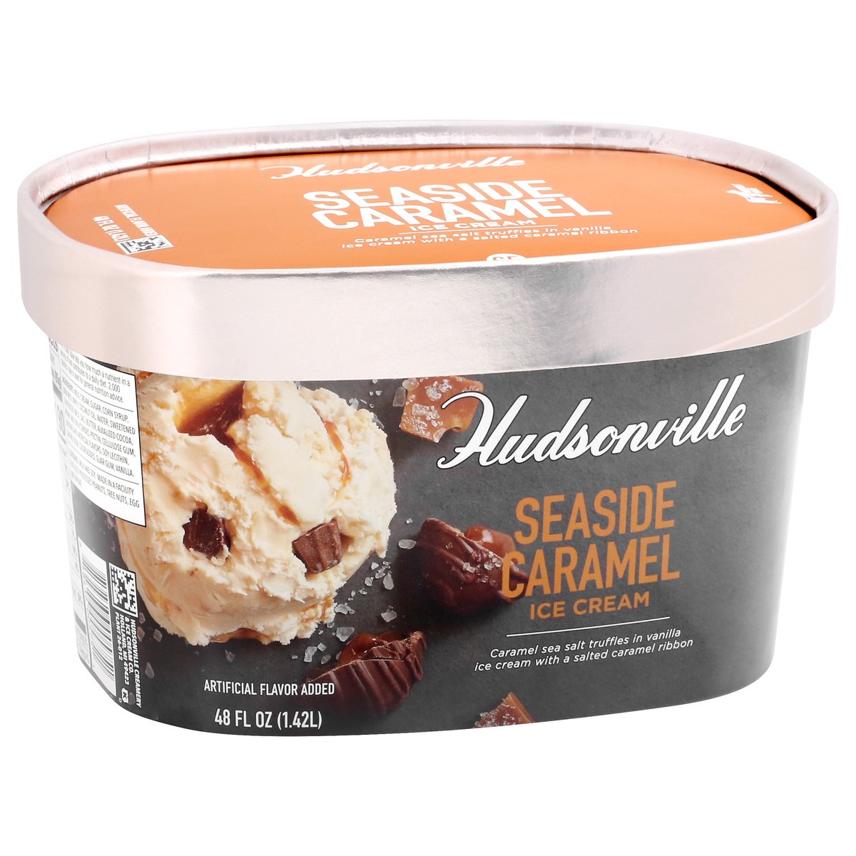 slide 8 of 9, Hudsonville Seaside Caramel Ice Cream 48 oz, 48 oz