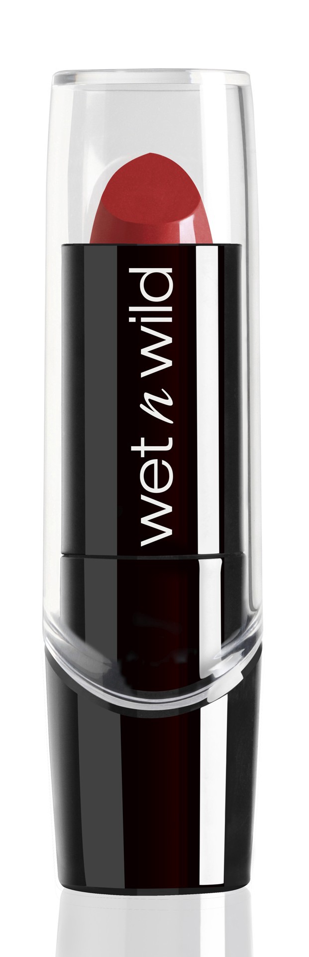 slide 2 of 3, wet n wild Silk Finish Lipstick Raging Red, 0.13 oz