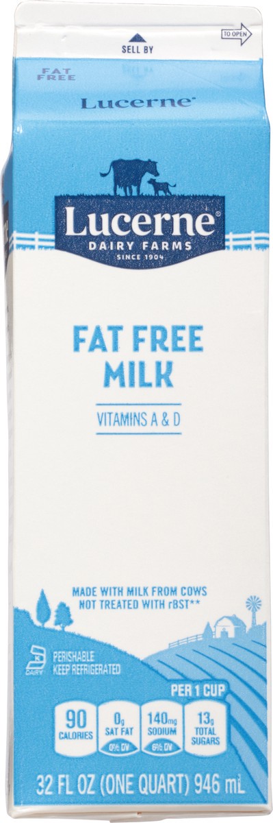 slide 5 of 9, Lucerne Fat Free Milk - 1 Quart, 32 oz